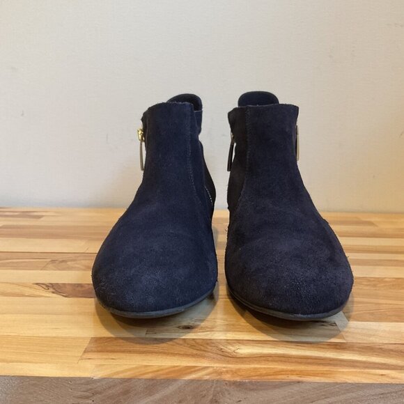Russell & Bromley Navy Suede Ankle Boot dark blue suede size 41 Spain design lux - Picture 4 of 16
